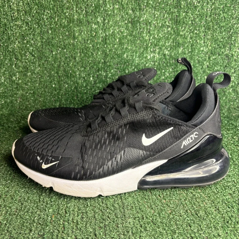 Nike Air Max 270 AH8050-002 Mesh Athletic Lifestyle Sneaker Black Mens Size 9.5